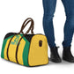 Afro-Jamaicans Football Custom Travel Bag Gold Ethnic Motifs