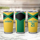 Afro-Jamaicans Football Custom Tumbler Cup Gold Ethnic Motifs