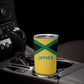 Afro-Jamaicans Football Custom Tumbler Cup Gold Ethnic Motifs