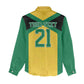 Afro-Jamaicans Football Custom Women Casual Shirt Gold Ethnic Motifs LT9