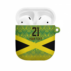 Afro-Jamaicans Custom AirPods Case Reggae Boyz With Traditional Pattern