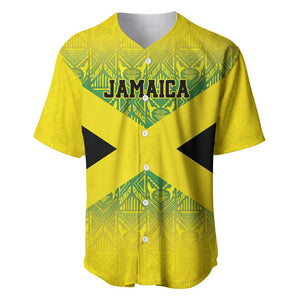 Afro-Jamaicans Custom Baseball Jersey Reggae Boyz With Traditional Pattern