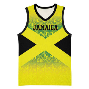 Afro-Jamaicans Custom Basketball Jersey Reggae Boyz With Traditional Pattern - African Pride