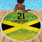 Afro-Jamaicans Custom Beach Blanket Reggae Boyz With Traditional Pattern