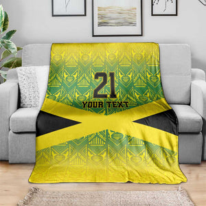 Afro-Jamaicans Custom Blanket Reggae Boyz With Traditional Pattern
