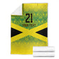 Afro-Jamaicans Custom Blanket Reggae Boyz With Traditional Pattern