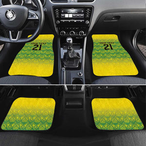 Afro-Jamaicans Custom Car Mats Reggae Boyz With Traditional Pattern
