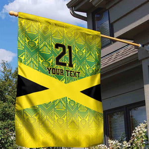 Afro-Jamaicans Custom Garden Flag Reggae Boyz With Traditional Pattern