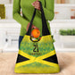 Afro-Jamaicans Custom Grocery Bag Reggae Boyz With Traditional Pattern