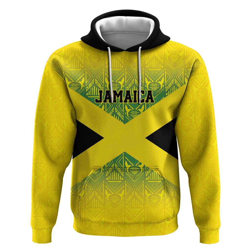 Afro-Jamaicans Custom Hoodie Reggae Boyz With Traditional Pattern