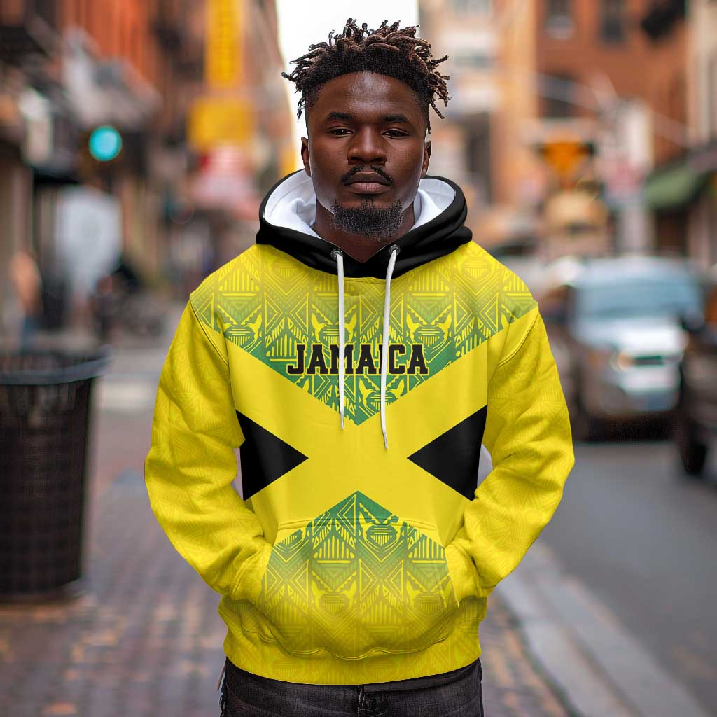 Afro-Jamaicans Custom Hoodie Reggae Boyz With Traditional Pattern