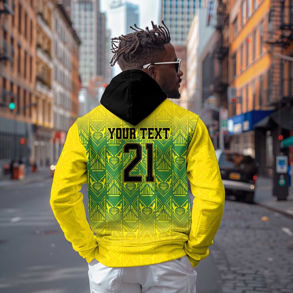 Afro-Jamaicans Custom Hoodie Reggae Boyz With Traditional Pattern