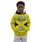 Afro-Jamaicans Custom Kid Hoodie Reggae Boyz With Traditional Pattern