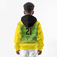 Afro-Jamaicans Custom Kid Hoodie Reggae Boyz With Traditional Pattern