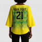 Afro-Jamaicans Custom Kimono Sleeve Blouse Reggae Boyz With Traditional Pattern
