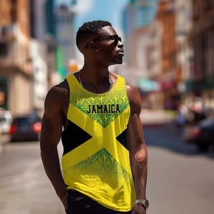 Afro-Jamaicans Custom Men Tank Top Reggae Boyz With Traditional Pattern