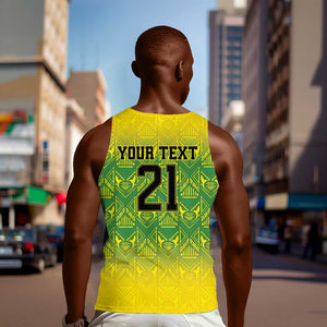 Afro-Jamaicans Custom Men Tank Top Reggae Boyz With Traditional Pattern