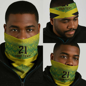 Afro-Jamaicans Custom Neck Gaiter Reggae Boyz Traditional Pattern LT9