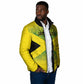 Afro-Jamaicans Custom Padded Jacket Reggae Boyz With Traditional Pattern