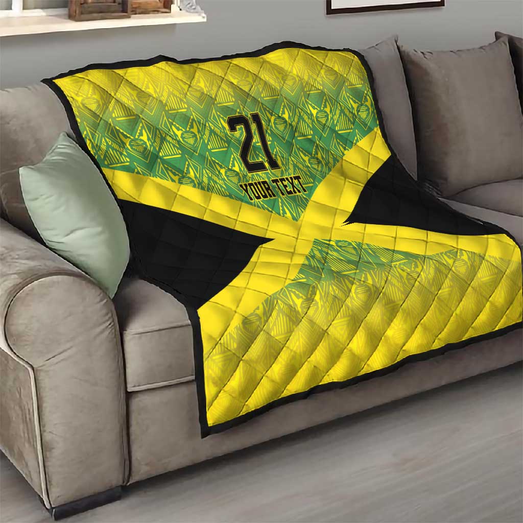 Afro-Jamaicans Custom Quilt Reggae Boyz With Traditional Pattern
