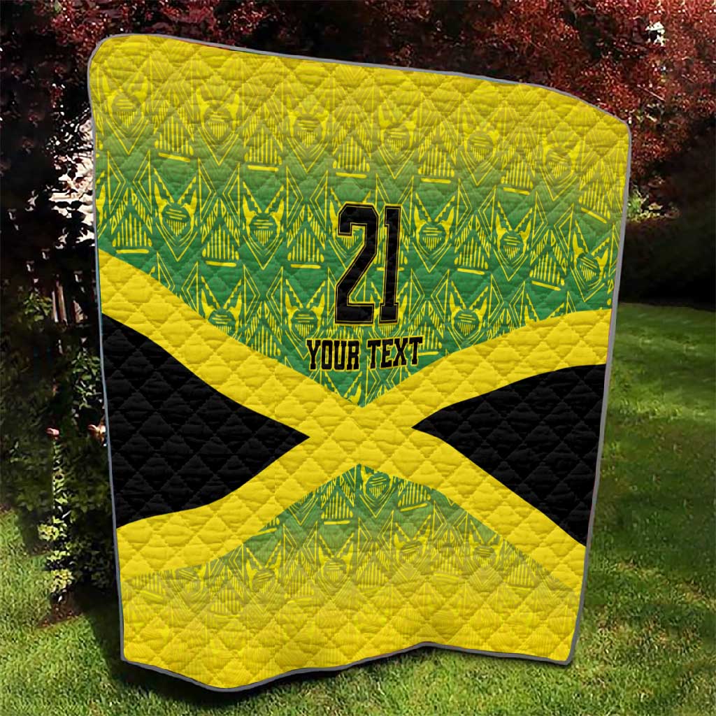 Afro-Jamaicans Custom Quilt Reggae Boyz With Traditional Pattern
