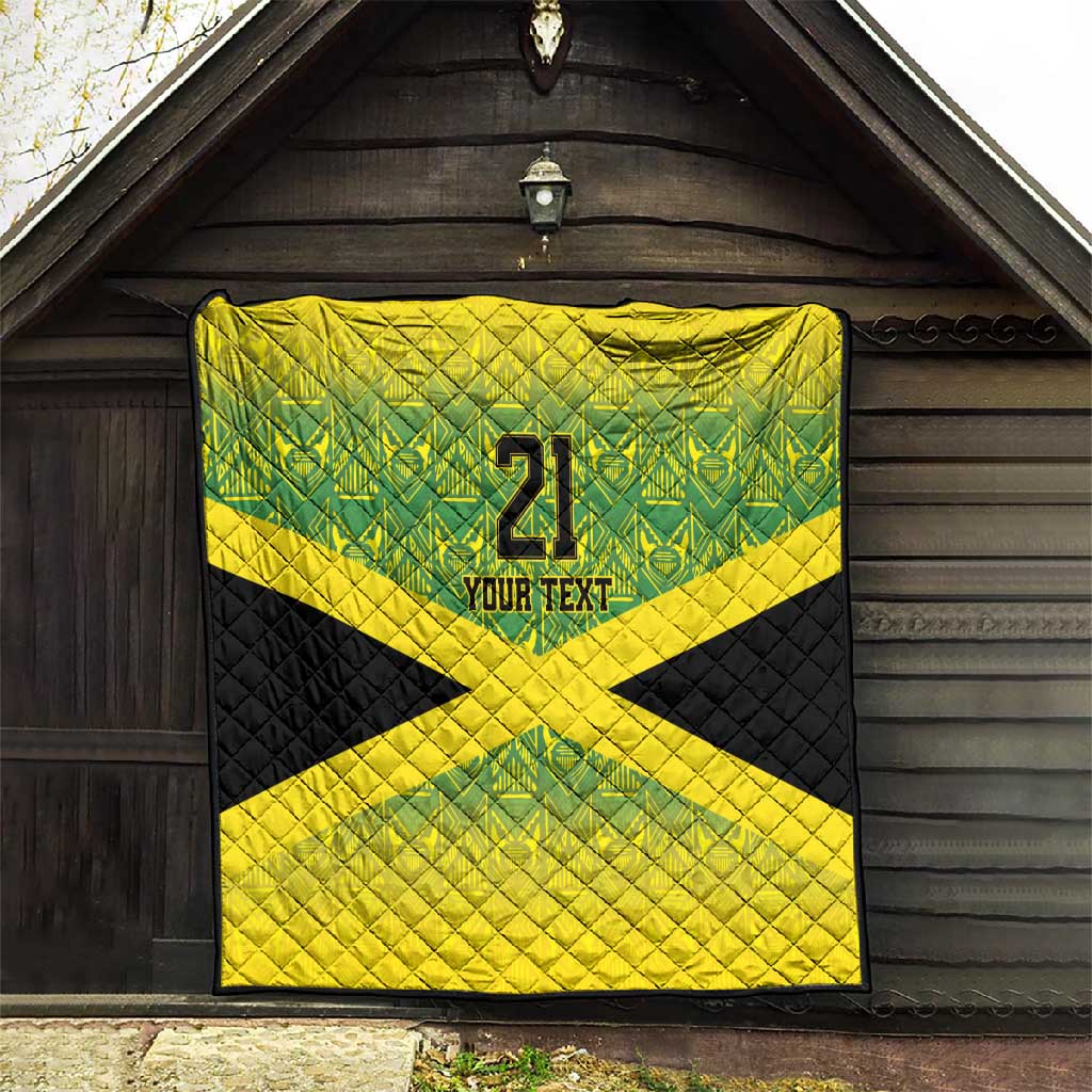 Afro-Jamaicans Custom Quilt Reggae Boyz With Traditional Pattern
