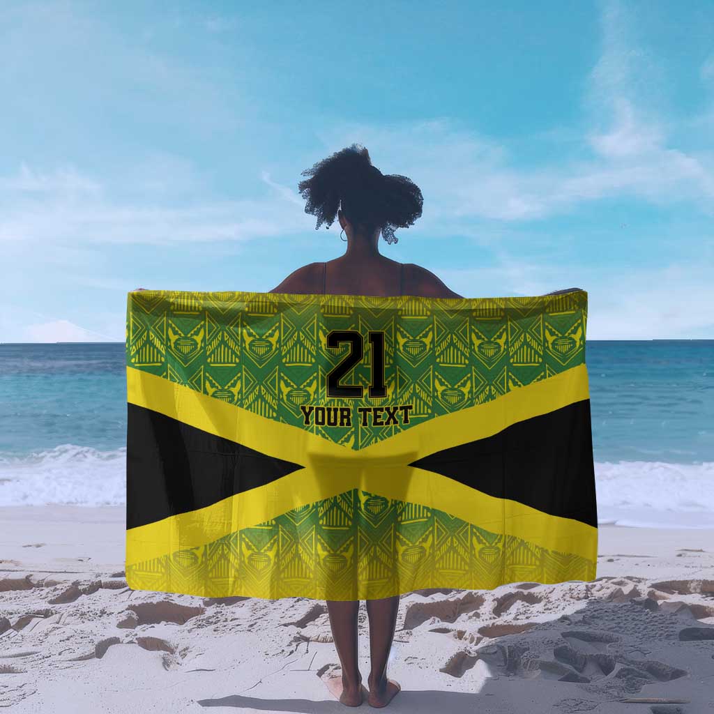 Afro-Jamaicans Custom Sarong Reggae Boyz With Traditional Pattern