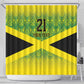 Afro-Jamaicans Custom Shower Curtain Reggae Boyz With Traditional Pattern