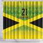 Afro-Jamaicans Custom Shower Curtain Reggae Boyz With Traditional Pattern