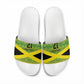Afro-Jamaicans Custom Slide Sandals Reggae Boyz With Traditional Pattern