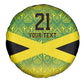 Afro-Jamaicans Custom Spare Tire Cover Reggae Boyz With Traditional Pattern
