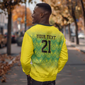 Afro-Jamaicans Custom Sweatshirt Reggae Boyz With Traditional Pattern