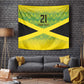 Afro-Jamaicans Custom Tapestry Reggae Boyz With Traditional Pattern