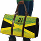 Afro-Jamaicans Custom Travel Bag Reggae Boyz With Traditional Pattern