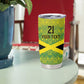 Afro-Jamaicans Custom Tumbler Cup Reggae Boyz With Traditional Pattern