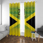 Afro-Jamaicans Custom Window Curtain Reggae Boyz With Traditional Pattern