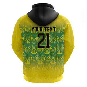 Afro-Jamaicans Custom Zip Hoodie Reggae Boyz With Traditional Pattern