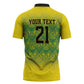 Afro-Jamaicans Custom Zipper Polo Shirt Reggae Boyz With Traditional Pattern