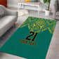 Afro-Jamaicans Tribal Custom Football Area Rug Green Style
