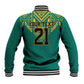 Afro-Jamaicans Tribal Custom Football Baseball Jacket Green Style