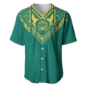Afro-Jamaicans Tribal Custom Football Baseball Jersey Green Style