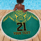 Afro-Jamaicans Tribal Custom Football Beach Blanket Green Style