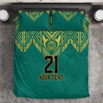 Afro-Jamaicans Tribal Custom Football Bedding Set Green Style