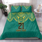 Afro-Jamaicans Tribal Custom Football Bedding Set Green Style