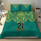 Afro-Jamaicans Tribal Custom Football Bedding Set Green Style