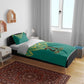 Afro-Jamaicans Tribal Custom Football Bedding Set Green Style
