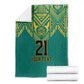 Afro-Jamaicans Tribal Custom Football Blanket Green Style