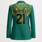 Afro-Jamaicans Tribal Custom Football Blazer Green Style