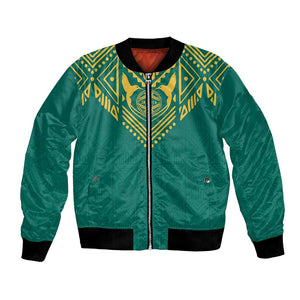 Afro-Jamaicans Tribal Custom Football Bomber Jacket Green Style