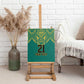 Afro-Jamaicans Tribal Custom Football Canvas Wall Art Green Style